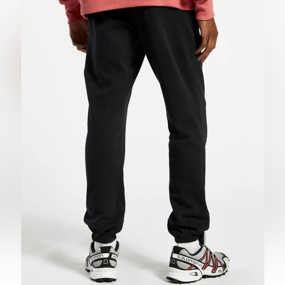 NWT $79 Champion Satin Logo Black Sweatpants - Picture 4 of 6